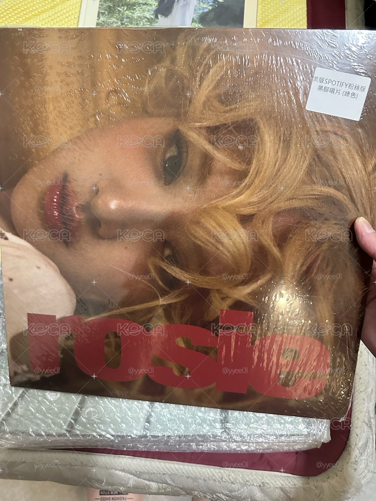 Blackpink rose rosie 黑膠唱片 綠膠