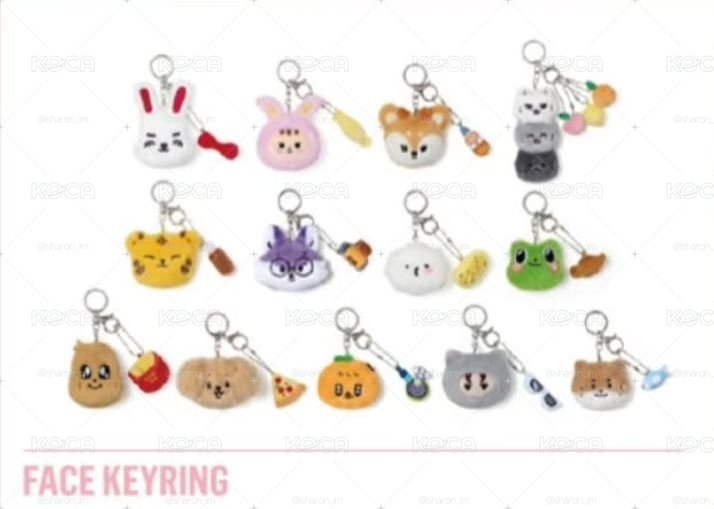 miniteen face keyring 大頭吊飾