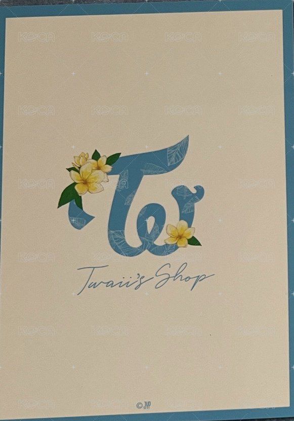 TWICE POPUP STORE "Twaii's Shop" 明信片  背面