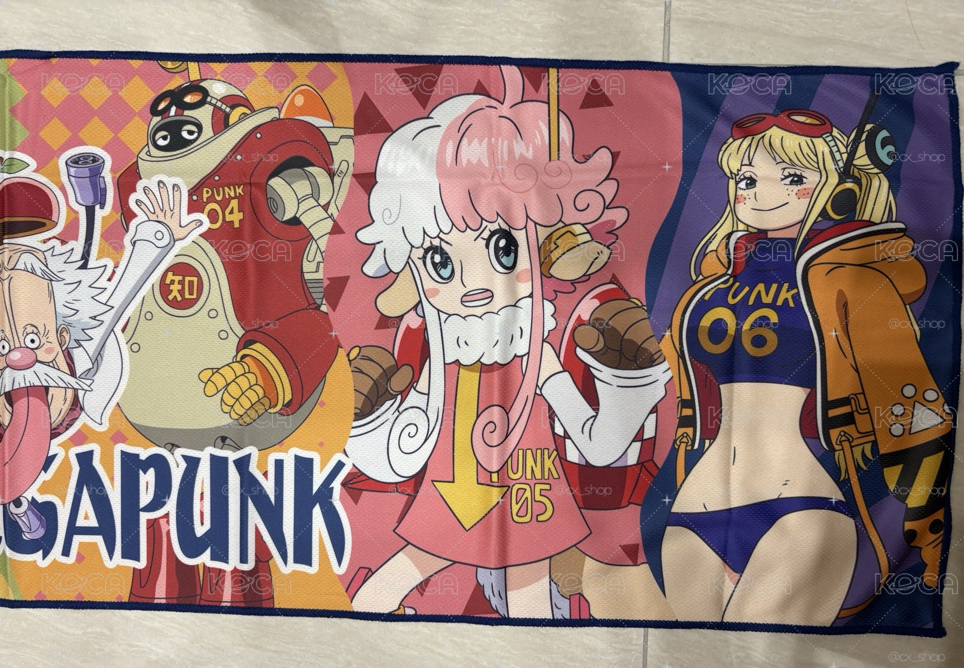 航海王/海賊王(ONEPIECE) 貝加龐克 +全體分身 冰涼運動毛巾