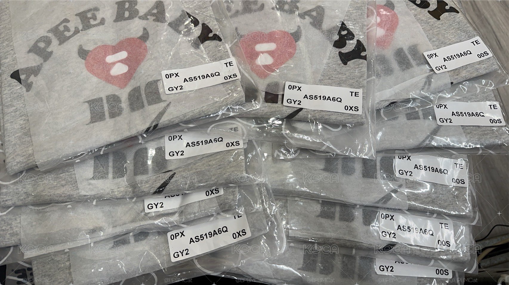 APEE x BM 聯名短袖 ASA 灰色 尺碼XS