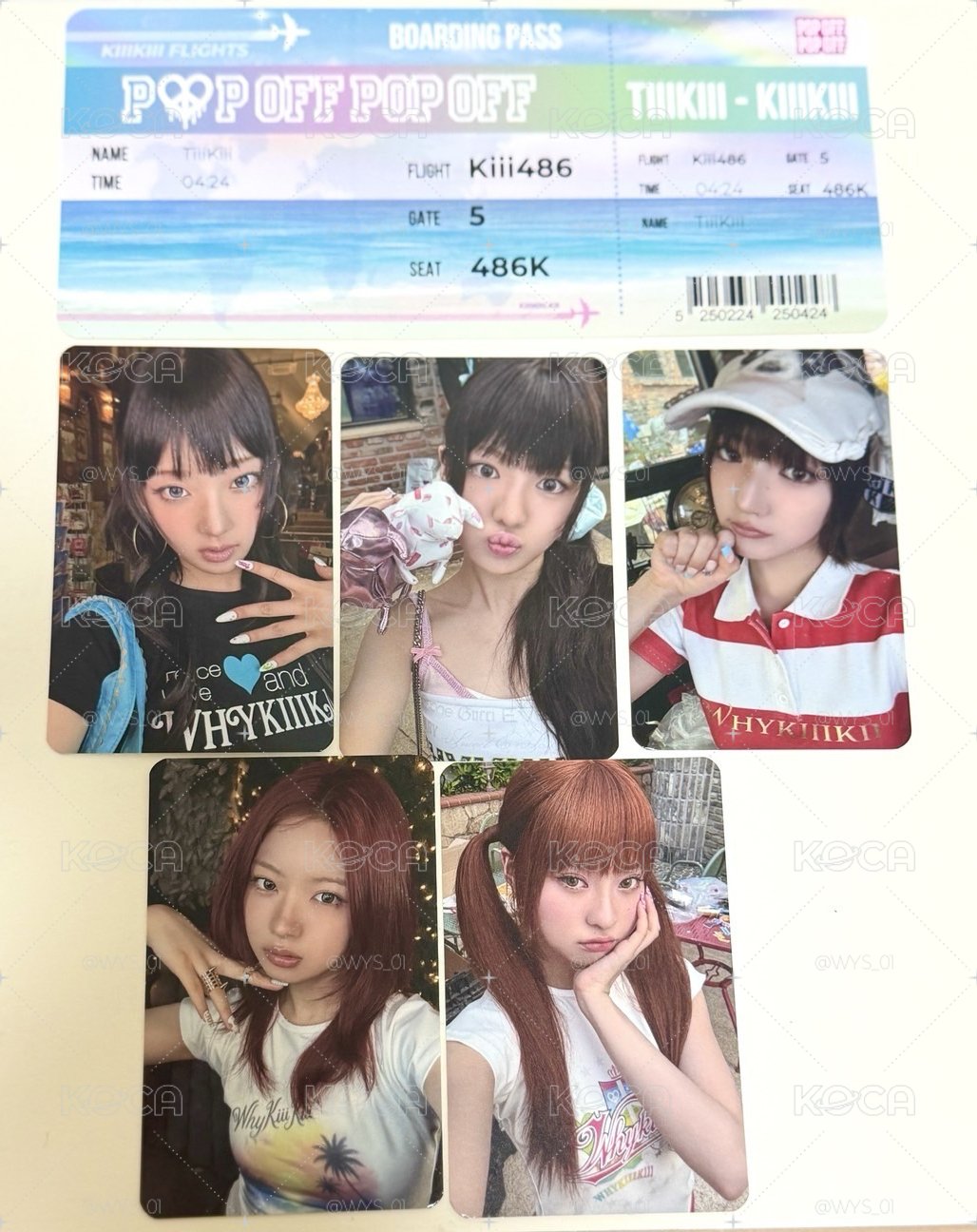 在韓現貨 WhyKiiiKiii 快閃店入場卡 會員禮