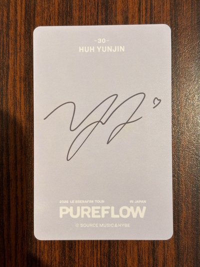 許允真 YUNJIN 2026 日巡 Pureflow 隨機卡 30
