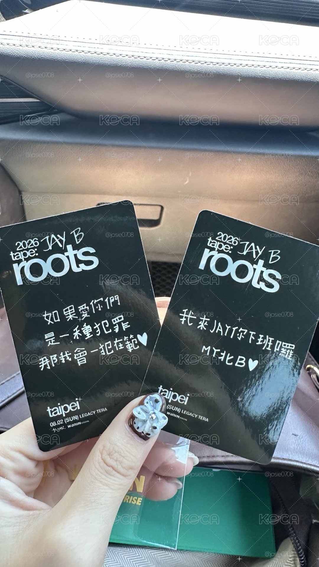 JAYB roots 台北場 入場卡
