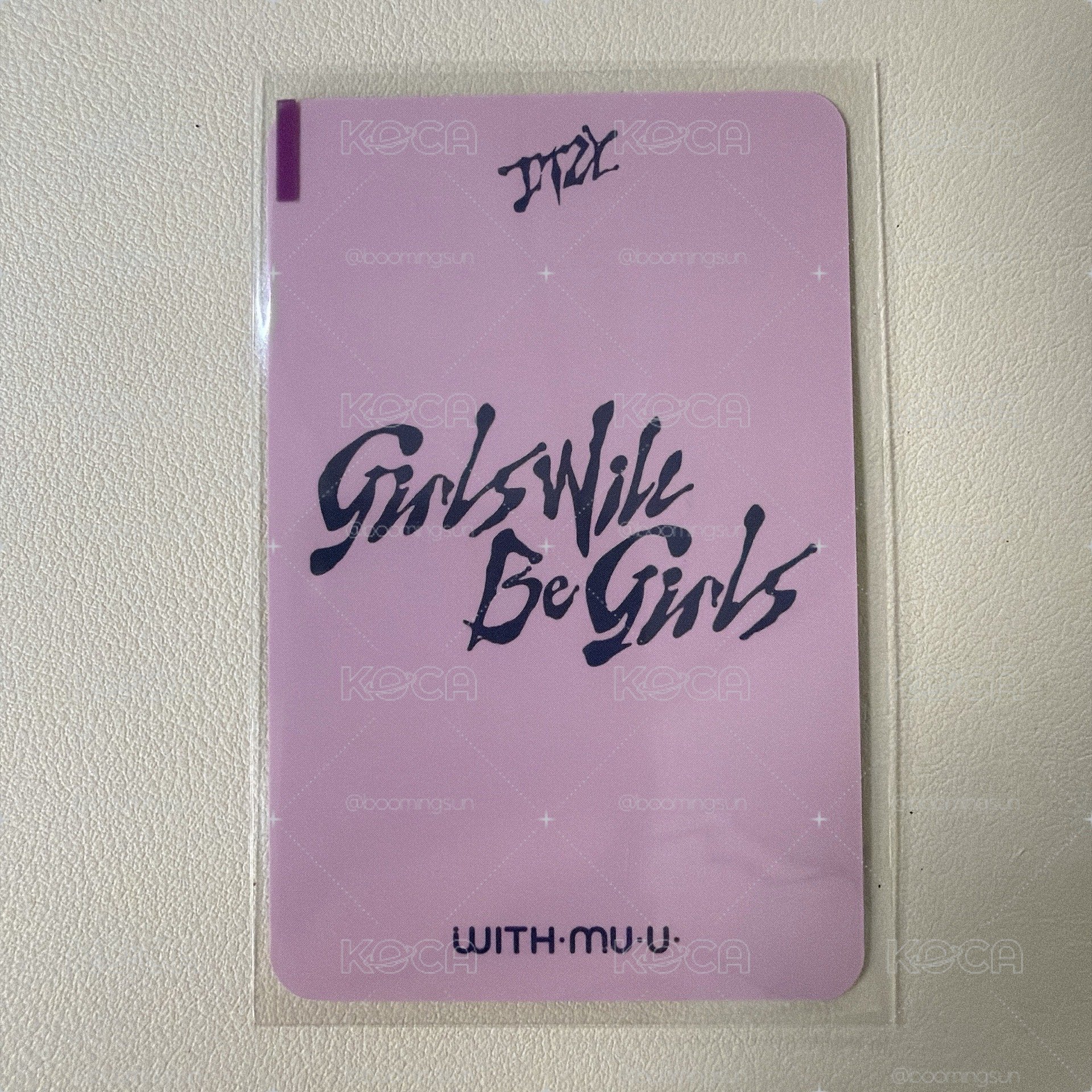 ITZY 丨Yeji 禮志KM小卡