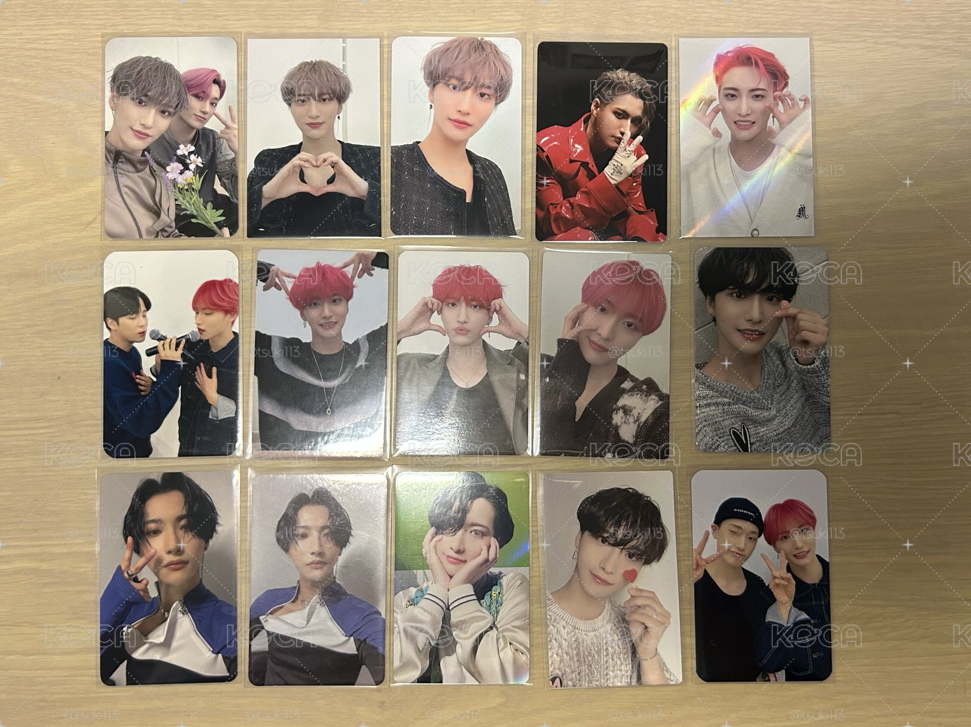 ATEEZ 朴星化 紅髮盤15張