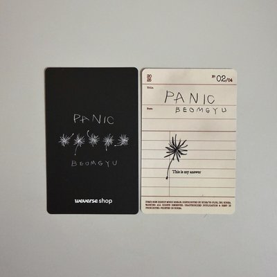 杋圭 Panic wvs特典 專卡（兩張不拆）