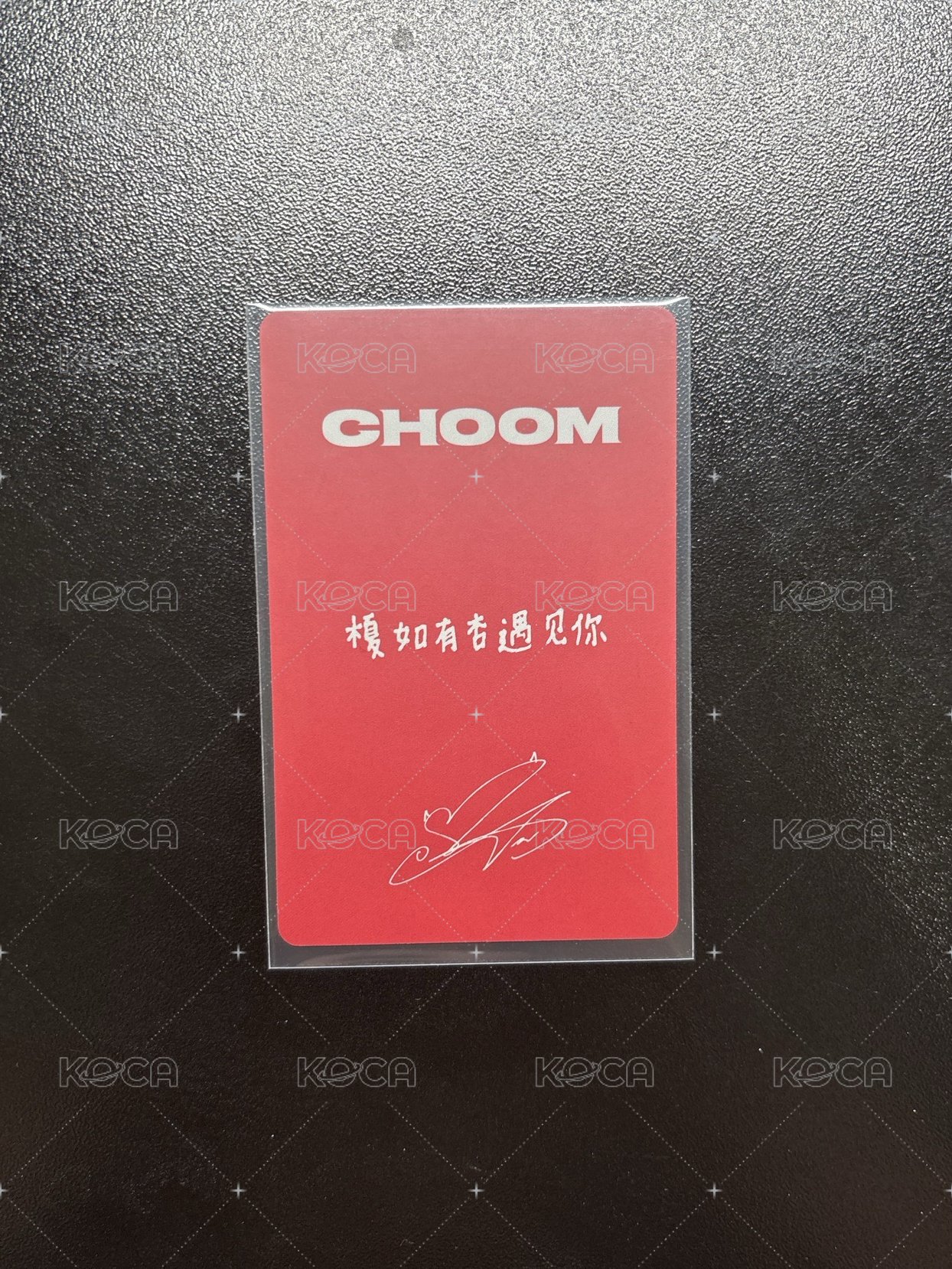 춤 (CHOOM) 京東 中文卡背1.0 特典卡 