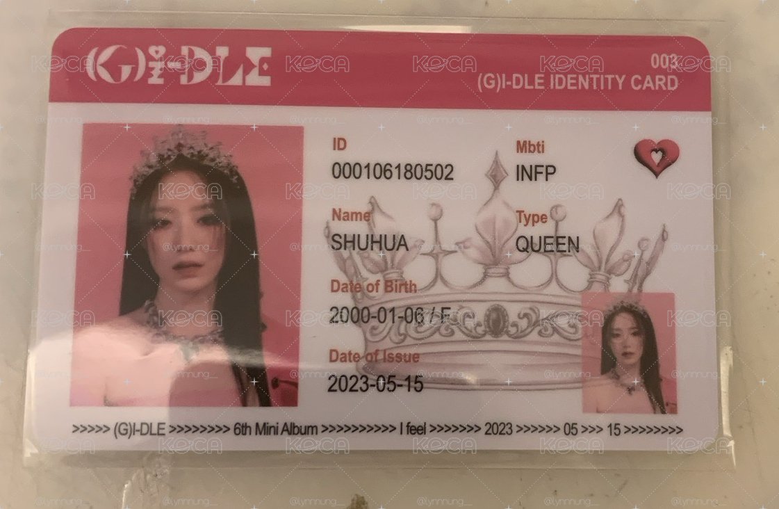 idle IFEEL專輯小卡