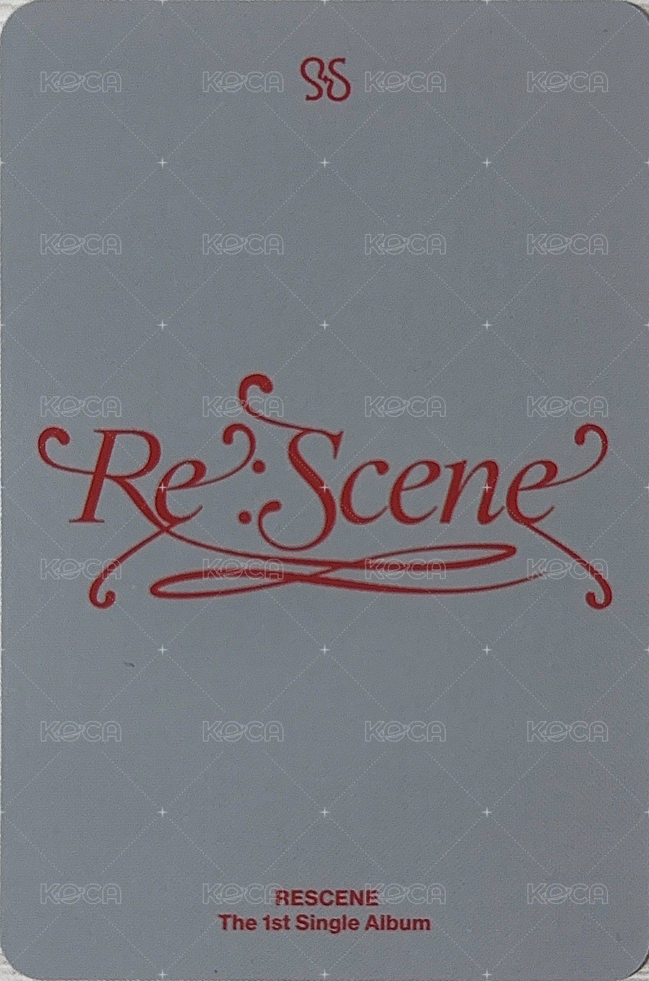 Re:Scene PB專紅版 專輯卡  背面