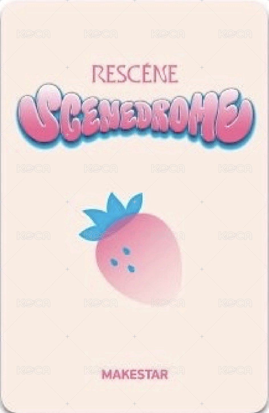 SCENEDROME ms 3.0線下 草莓ver. 簽售卡  背面