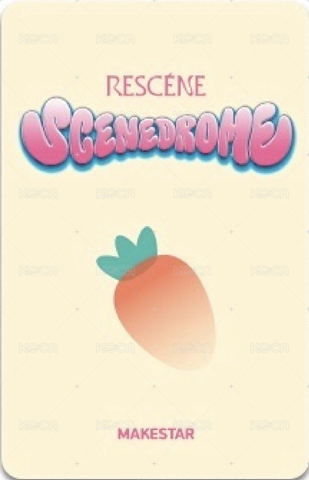 SCENEDROME ms 4.0線下 胡蘿蔔ver. 簽售卡  背面
