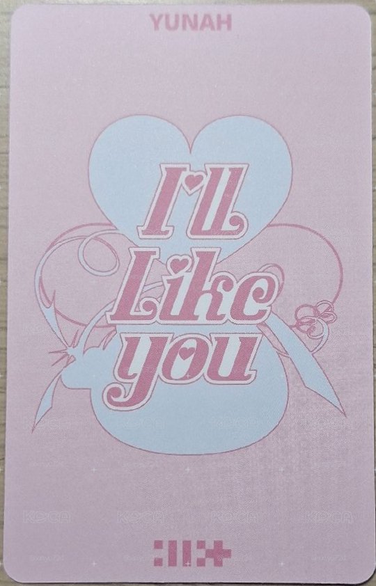 I'LL LIKE YOU 玧我 日咖 預售特典卡 PB ver.