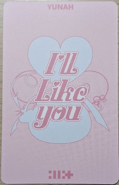 I'LL LIKE YOU 玧我 日咖 預售特典卡 PB ver.