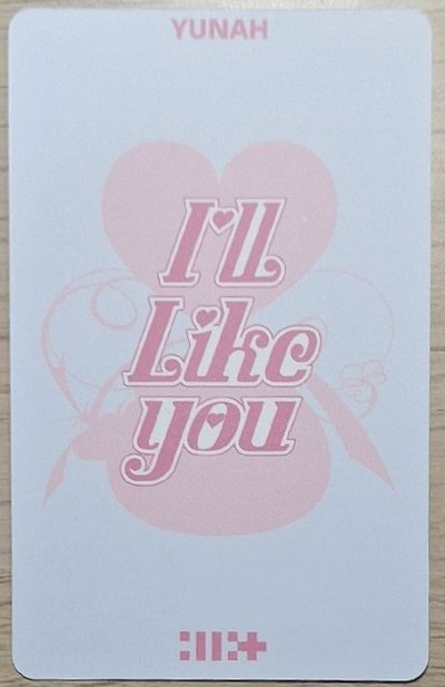 I'LL LIKE YOU 玧我日咖 預售特典卡 GLLIT ver.