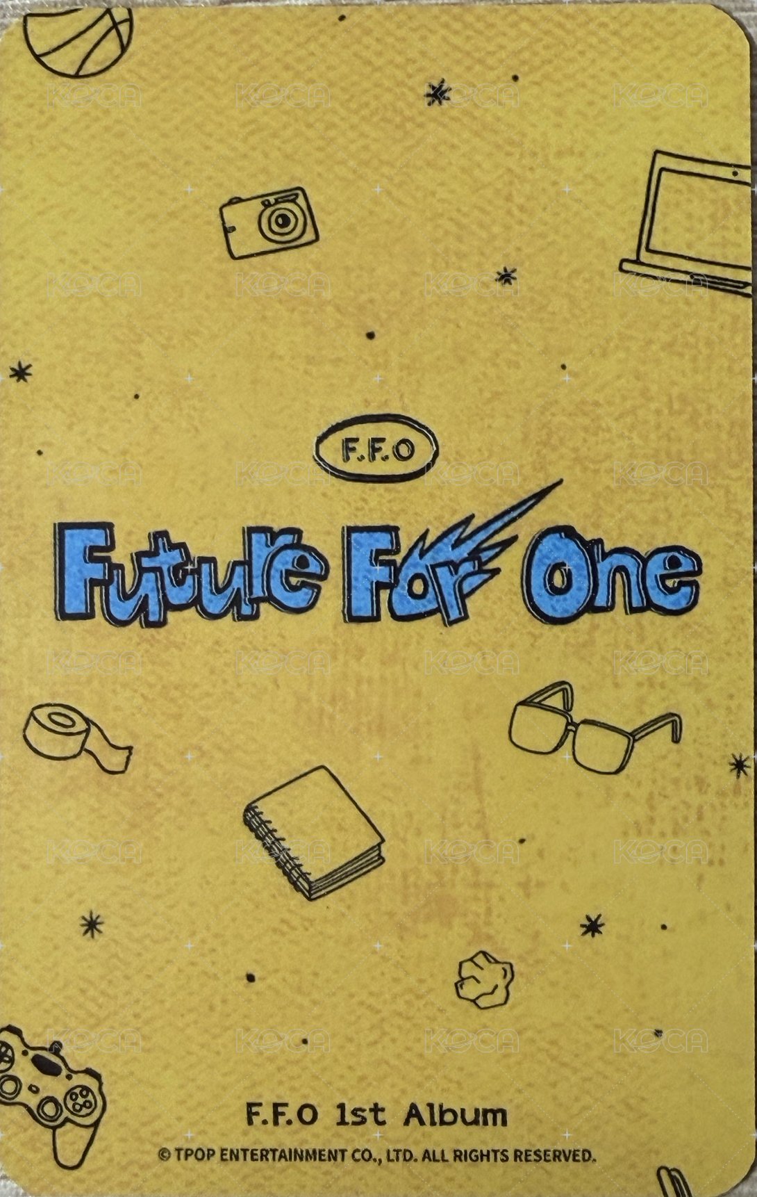 Future For One  特典卡  背面