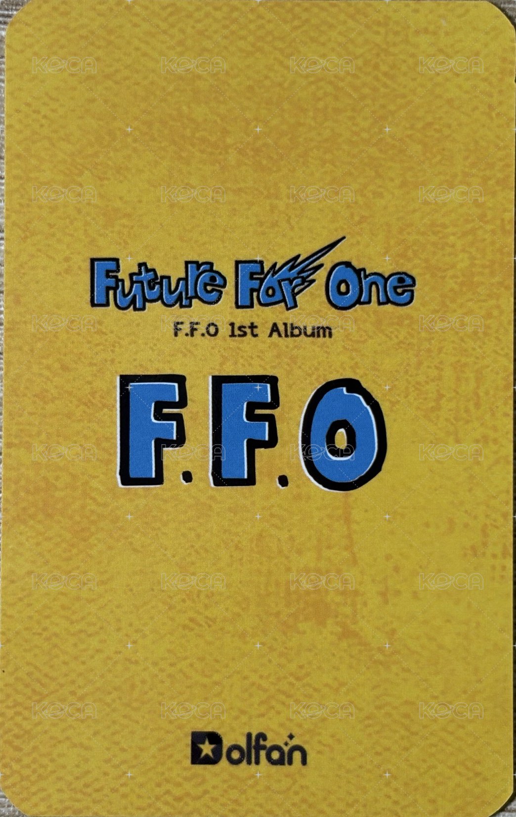 Future For One  Dolfan 隨機卡  背面