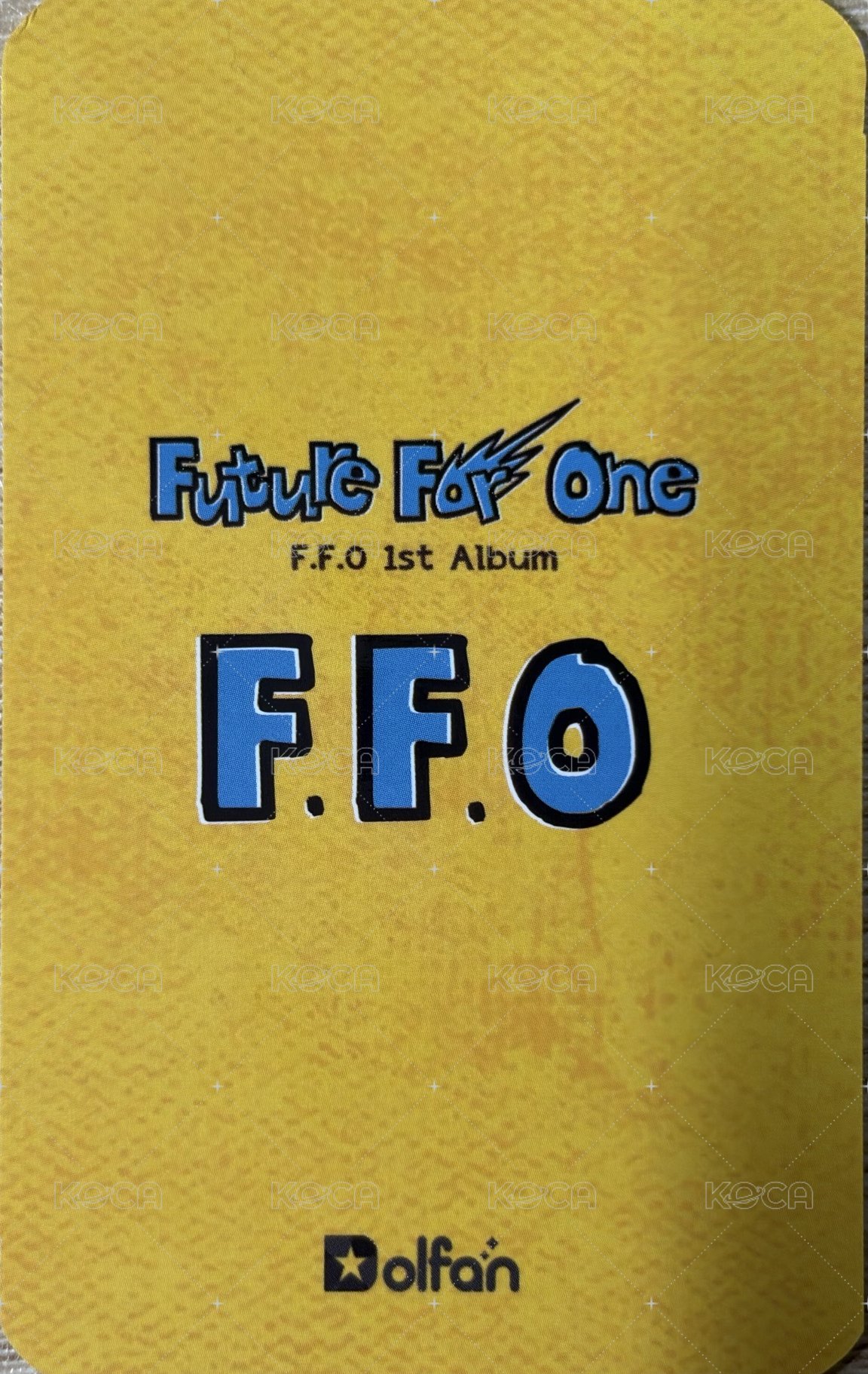 Future For One  Dolfan 隨機卡  背面