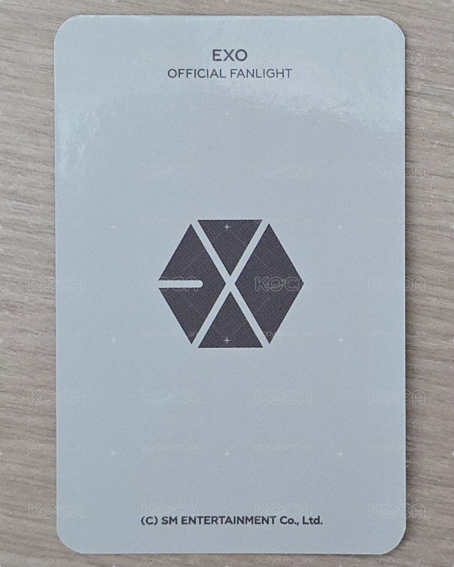 [Suho] 愛麗棒三代 周邊卡 手燈卡