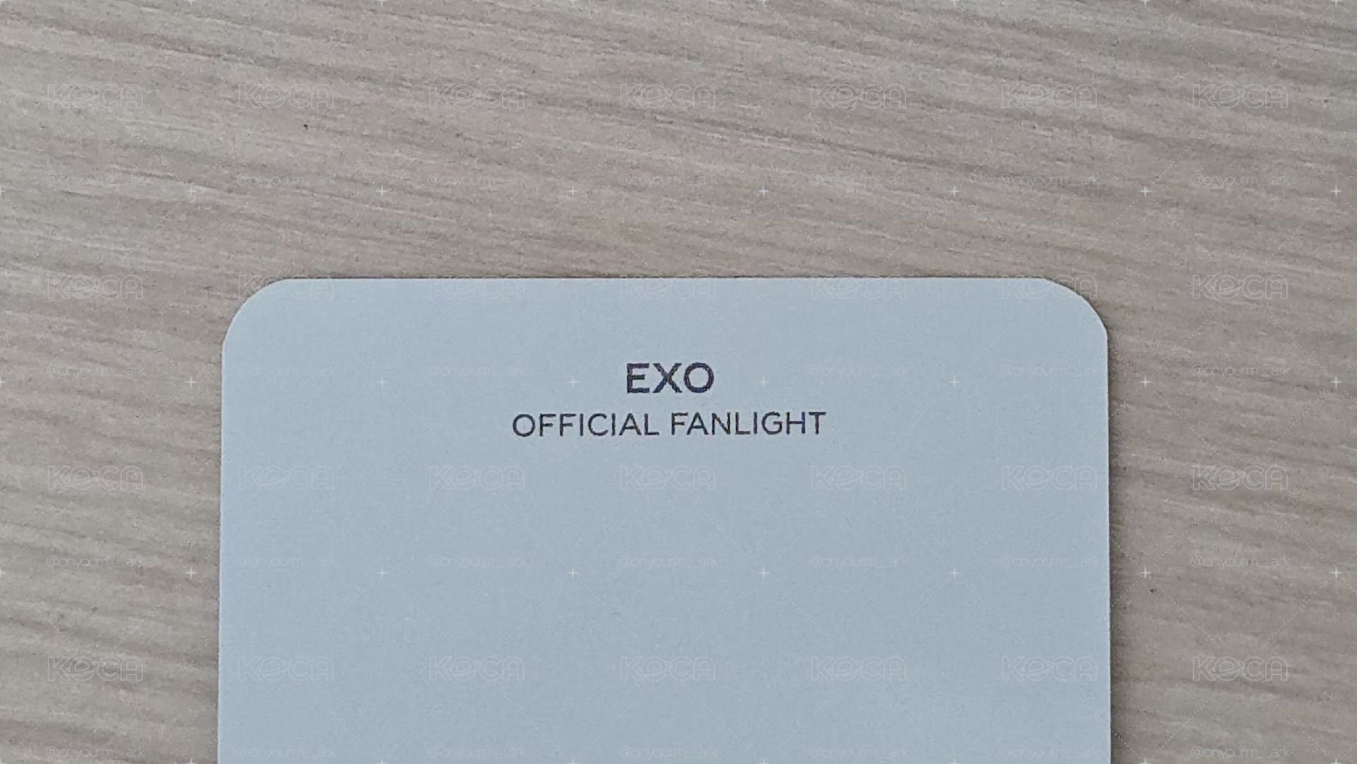 [Suho] 愛麗棒三代 周邊卡 手燈卡