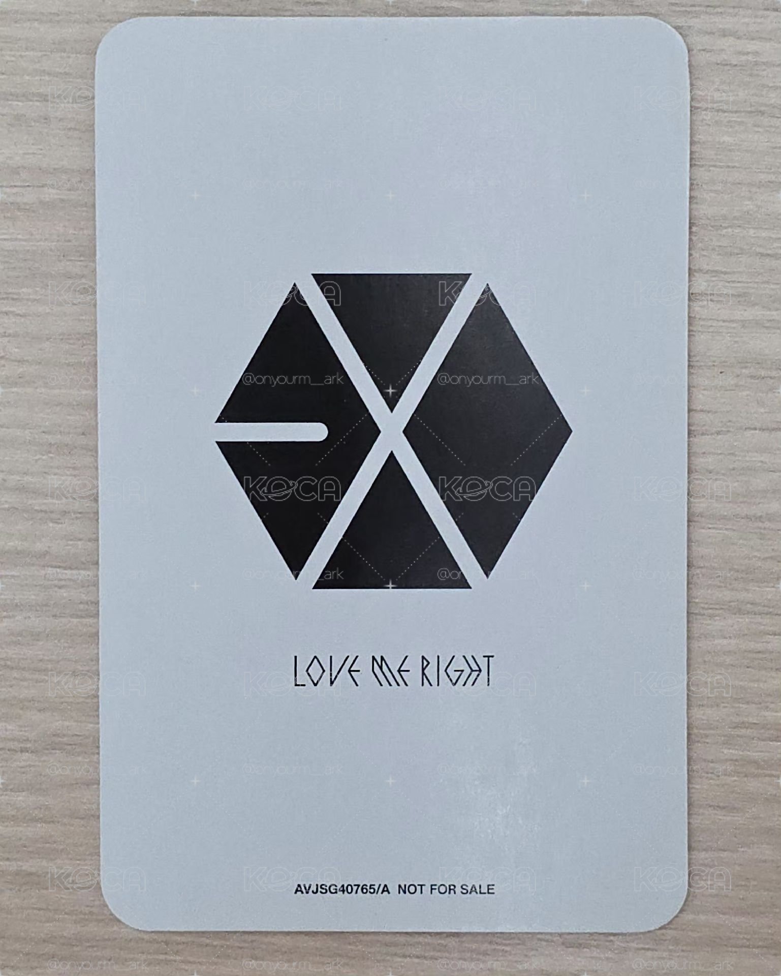 [Sehun] LMR日單 專輯卡