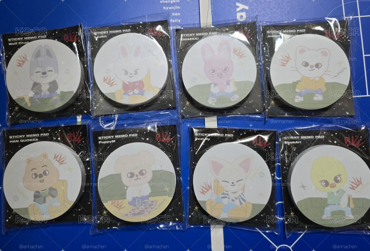 一套快閃店skzoo便利貼（8本不拆，全新）
