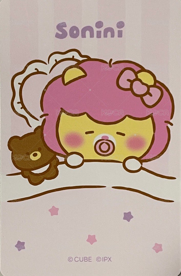 minini baby 周邊卡 吊飾娃卡 背面