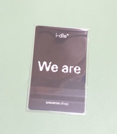 We are wvs 預售 特典卡 舒華
