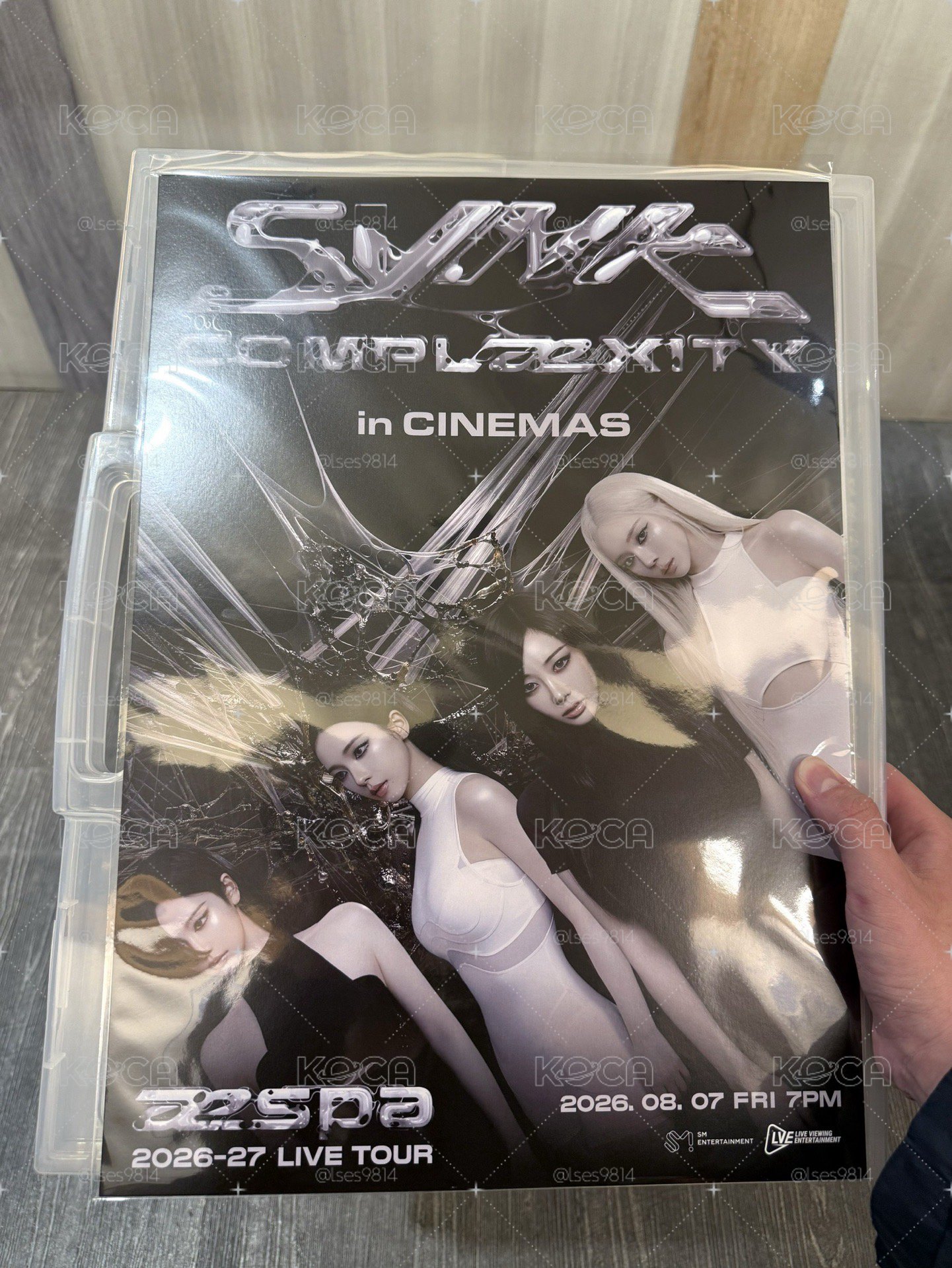 aespa LIVE TOUR -SYNK : COMPLaeXITY- IN CINEMAS 電影特典A3海報