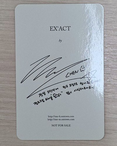 [一對Chen] EX'ACT 專輯卡