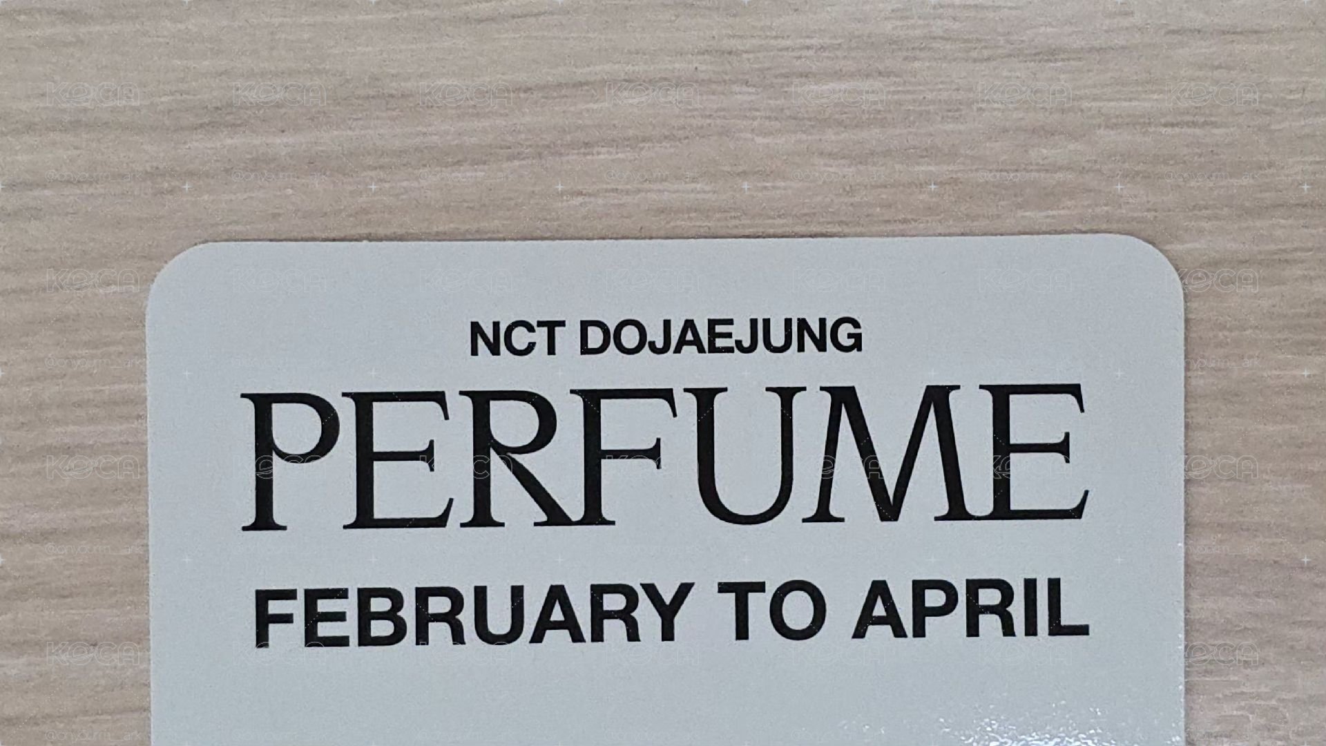 [Doyoung] Perfume 香水 周邊卡 + 拍立得
