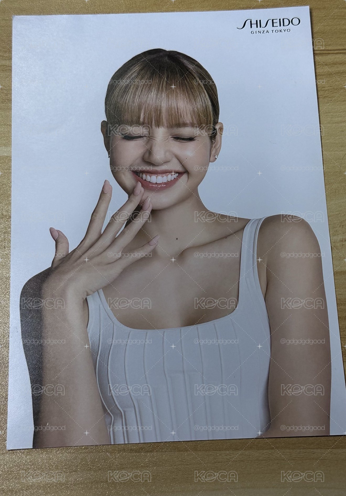 Lisa 大笑 資生堂 明信片