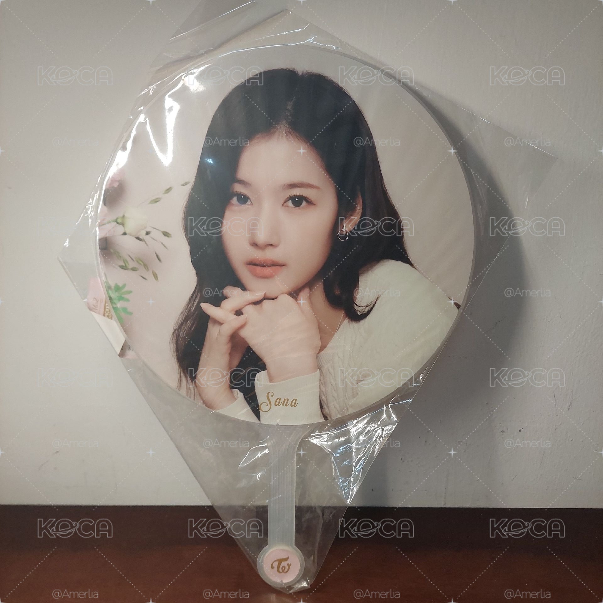 20元起標 TWICE Sana 七週年 扇子 