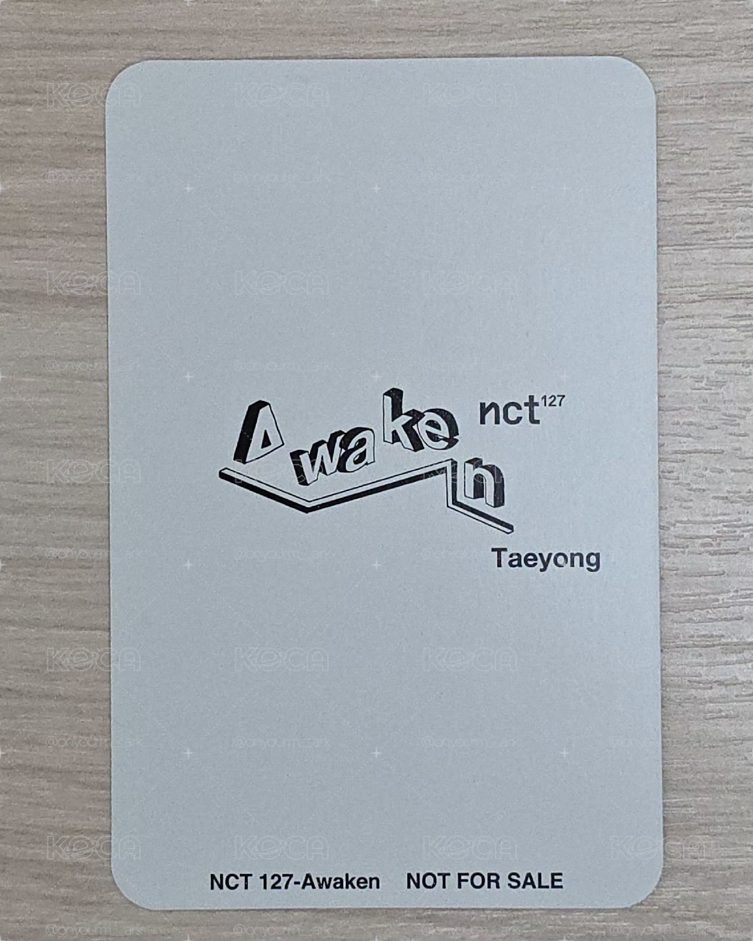 可議價 [Taeyong] Awaken 專輯卡