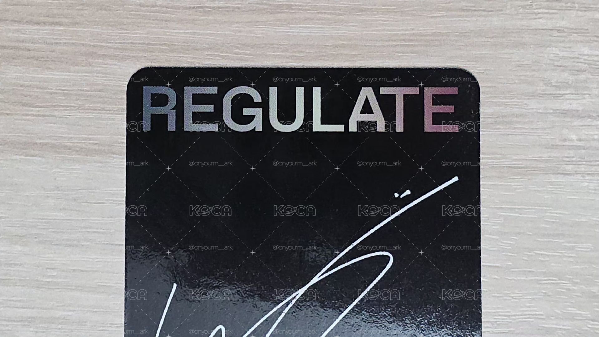 [昀昀] Regulate 專輯卡