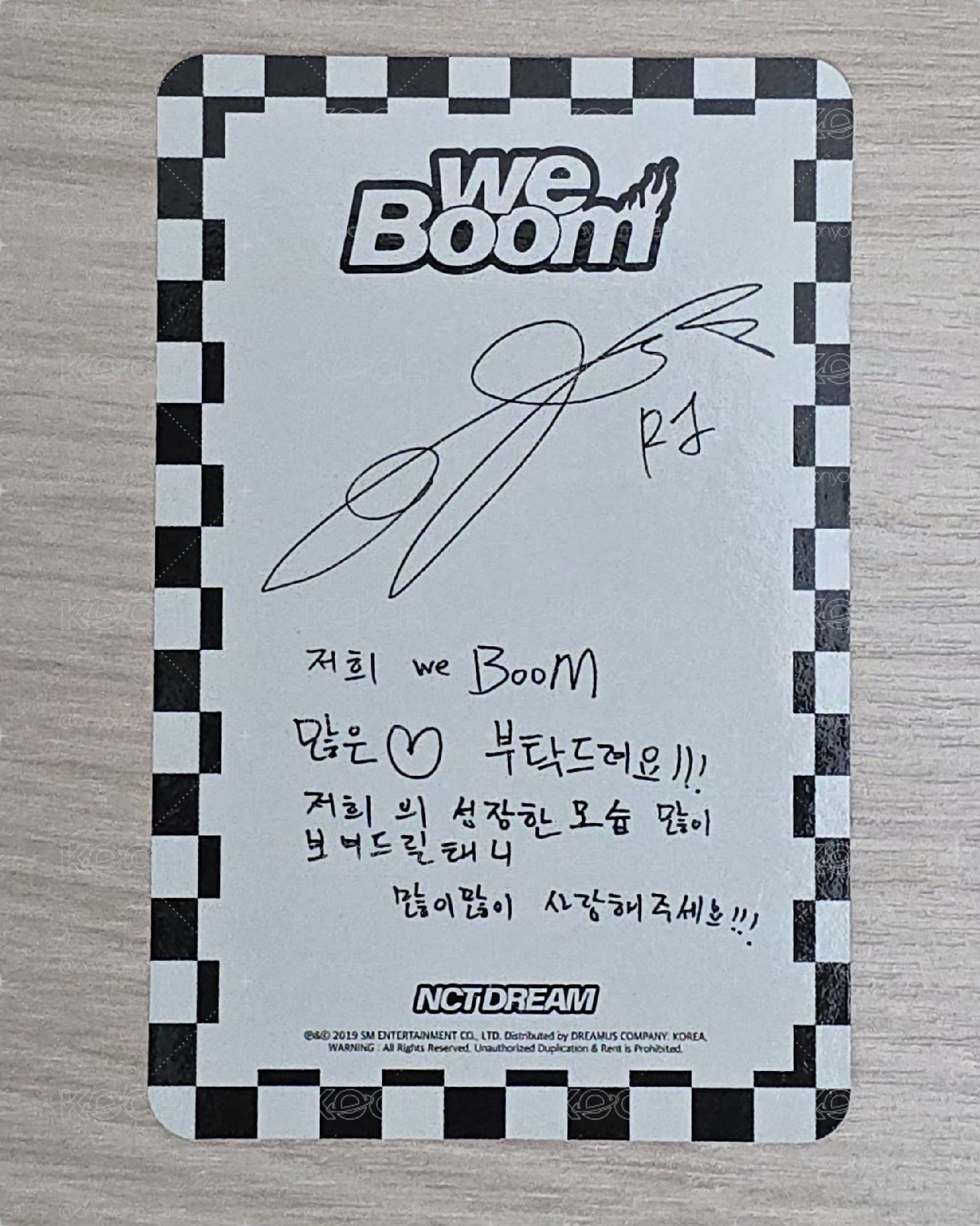 [Renjun] We Boom 專輯卡 智能專