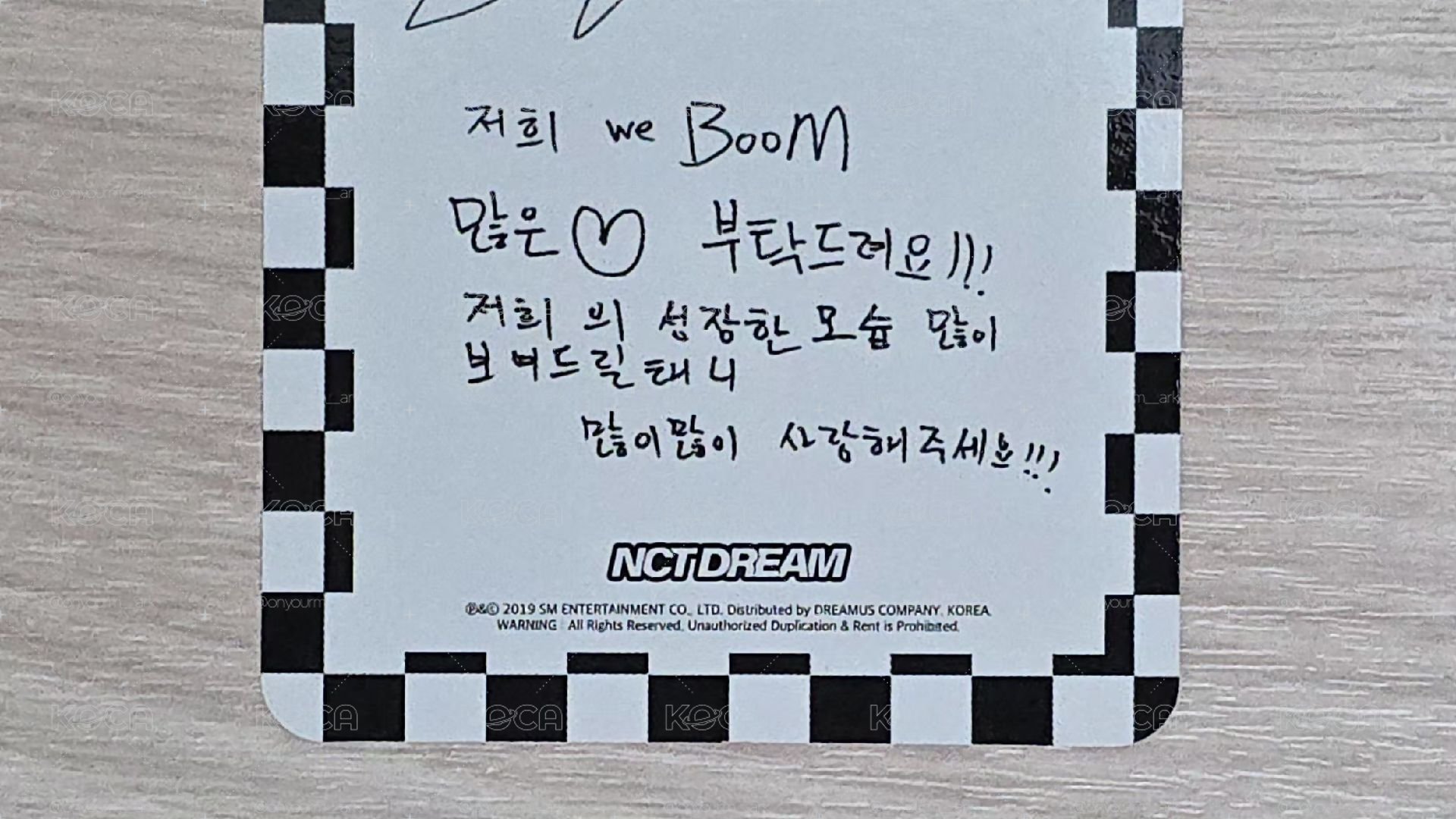 [Renjun] We Boom 專輯卡 智能專