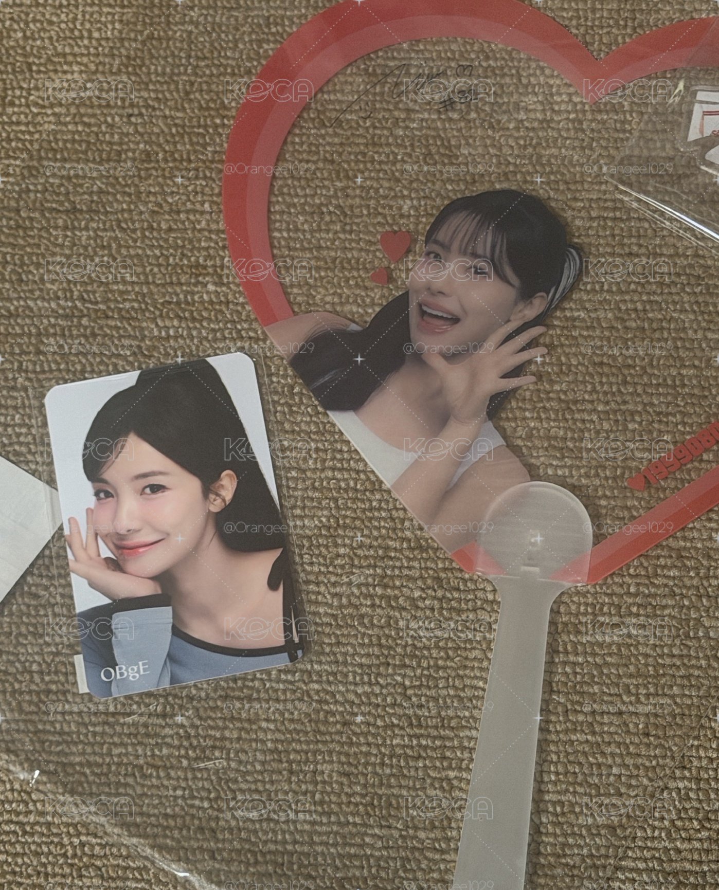 OBgE 李多慧滿額卡+扇子