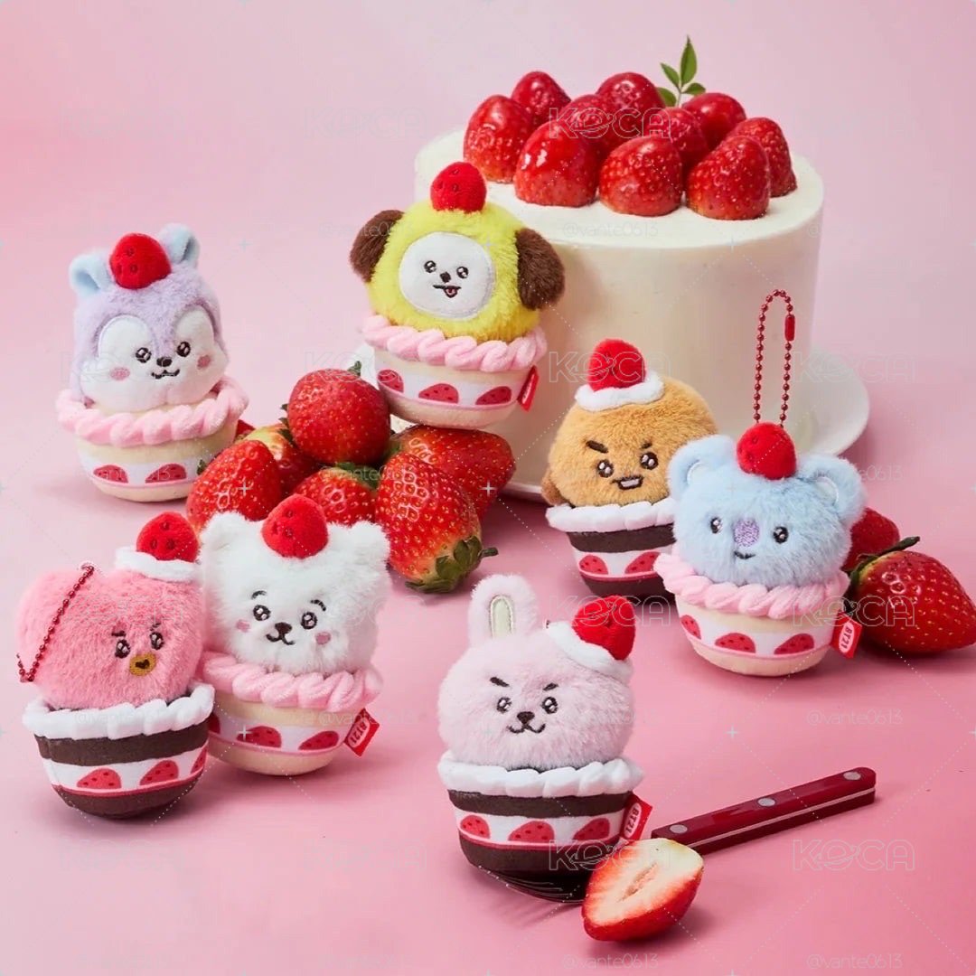 bt21 strawberry party吊飾🍓