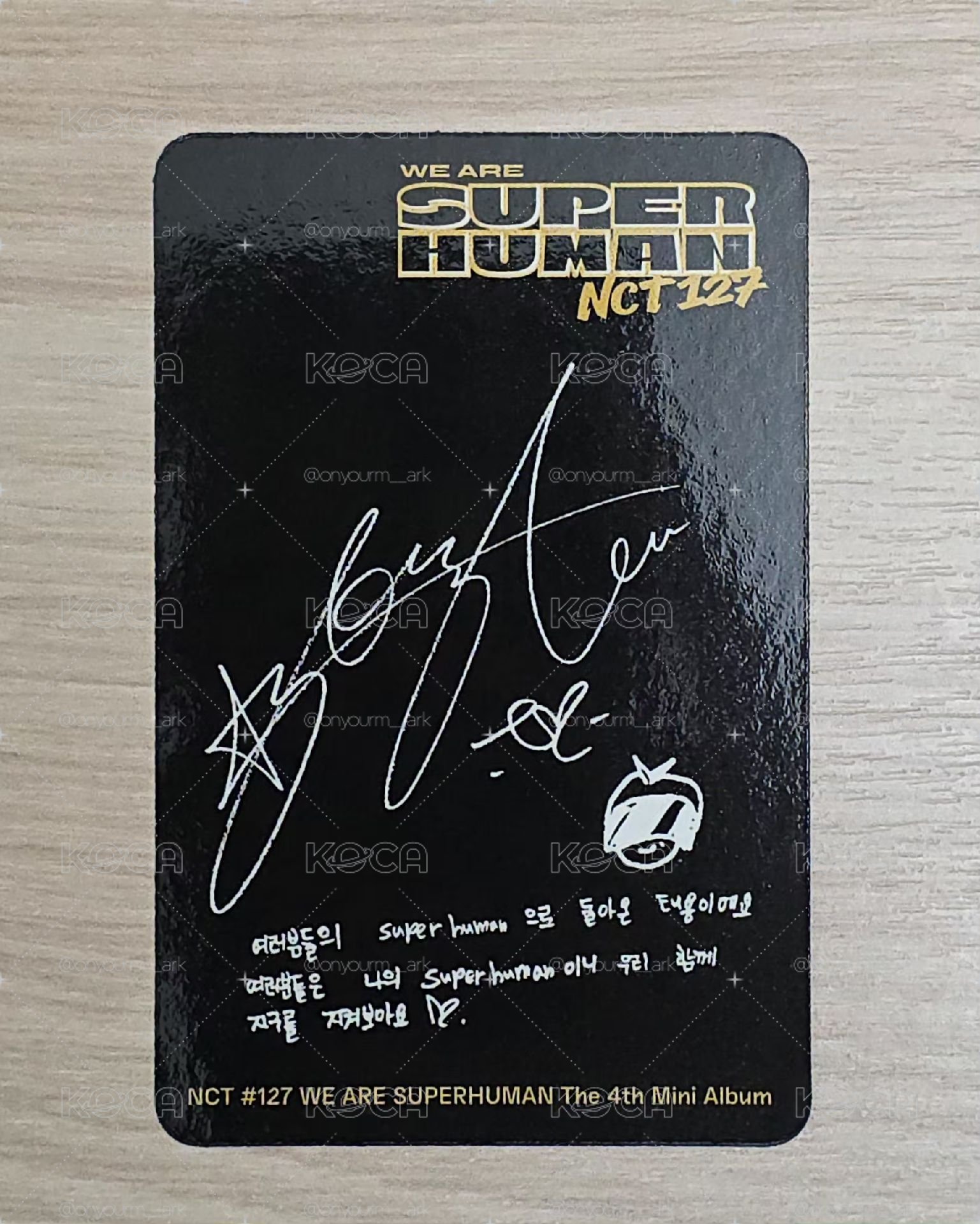 [Taeyong] We Are Superhuman 專輯卡