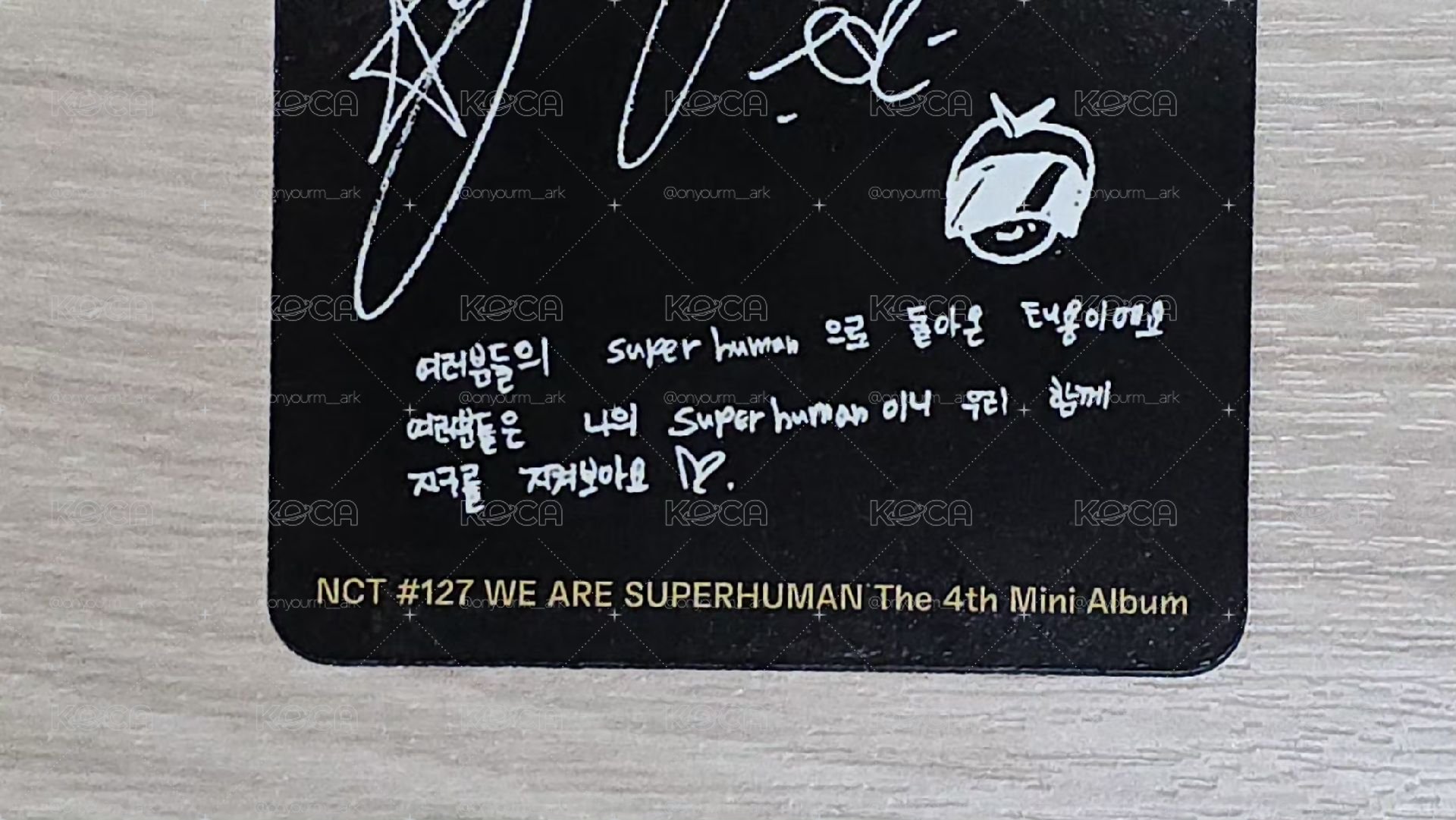 [Taeyong] We Are Superhuman 專輯卡