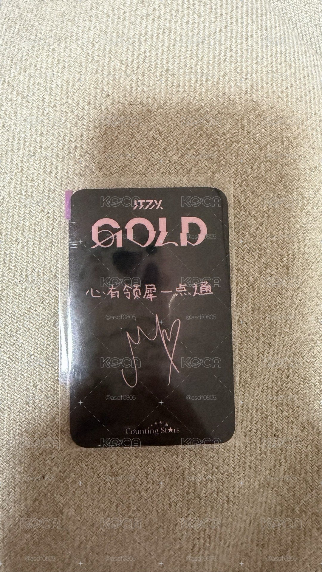 GOLD 迷九 數星星 廣州 簽售卡 黑玫瑰