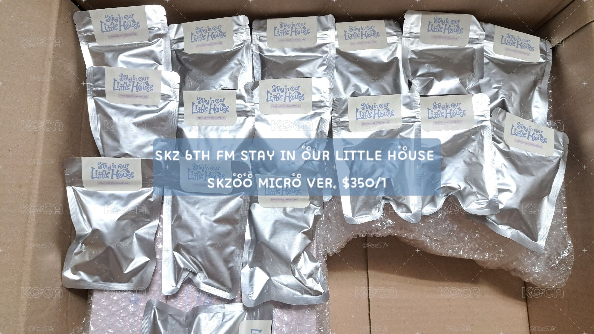 SKZ 6TH FM STAY IN OUR LITTLE HOUSE 飯咪隨機潦草娃/套 未拆