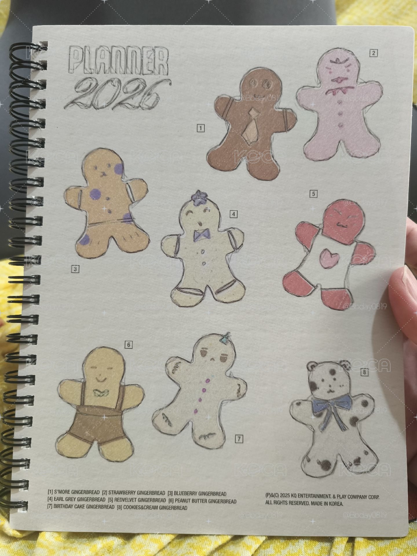 ATEEZ 2026年曆筆記本