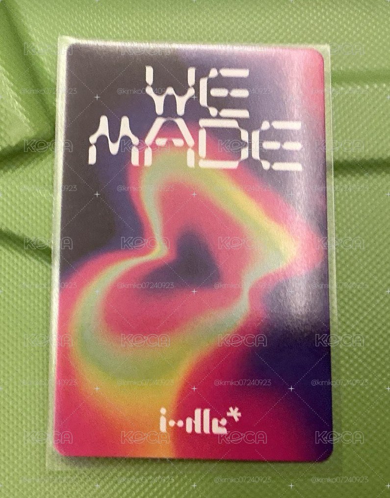 Idle 田小娟 WE MADE小卡