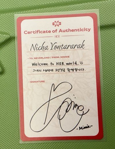 Idle minnie HER小卡