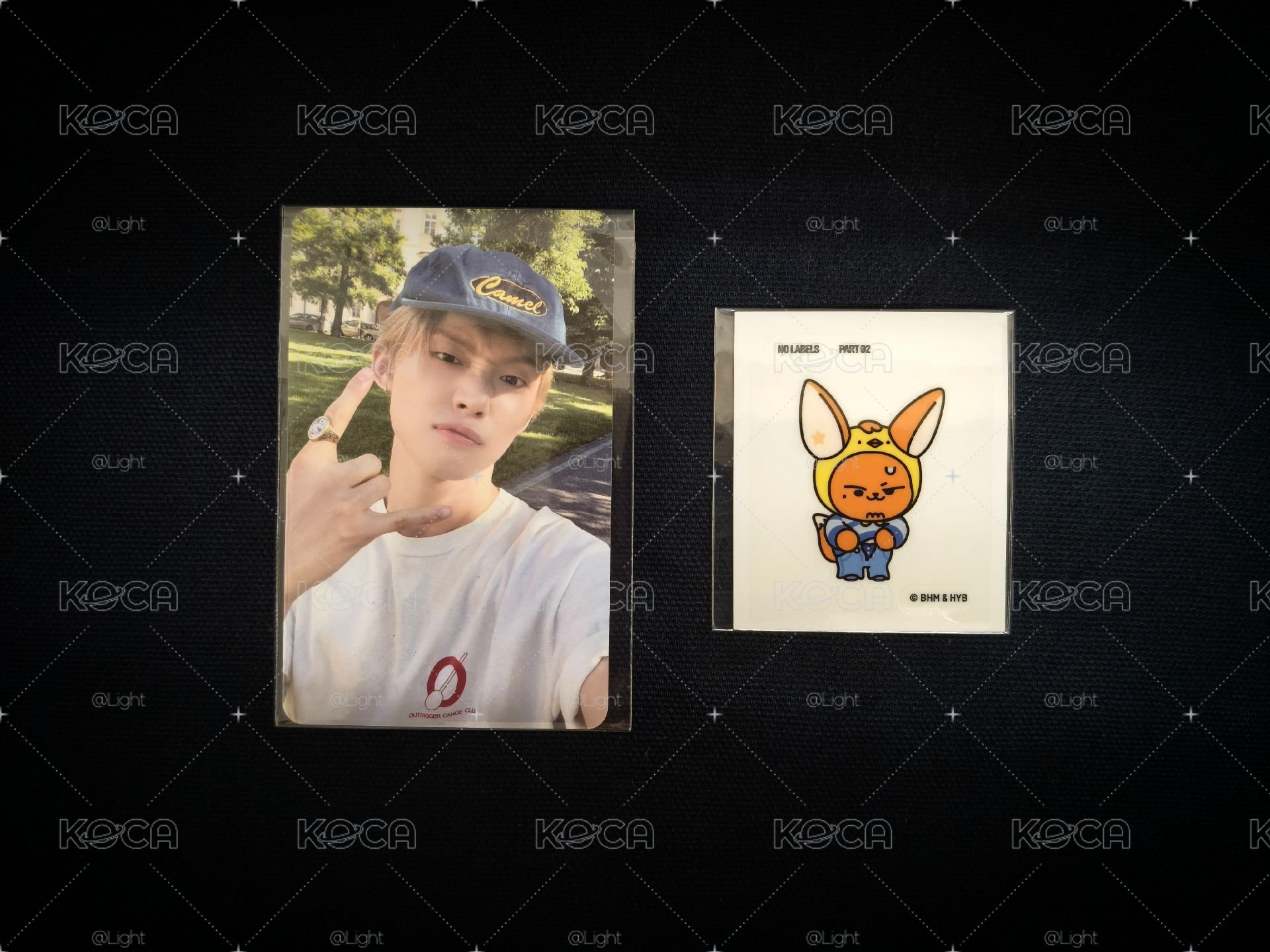 TXT 然竣 YEONJUN NO LABELS：PART 02 快閃店 幸運卡 黃春貼紙