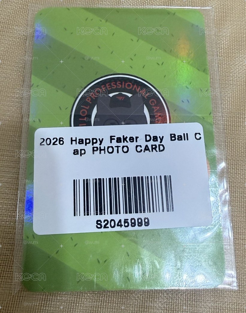 2026 Faker生日棒球帽（含卡）