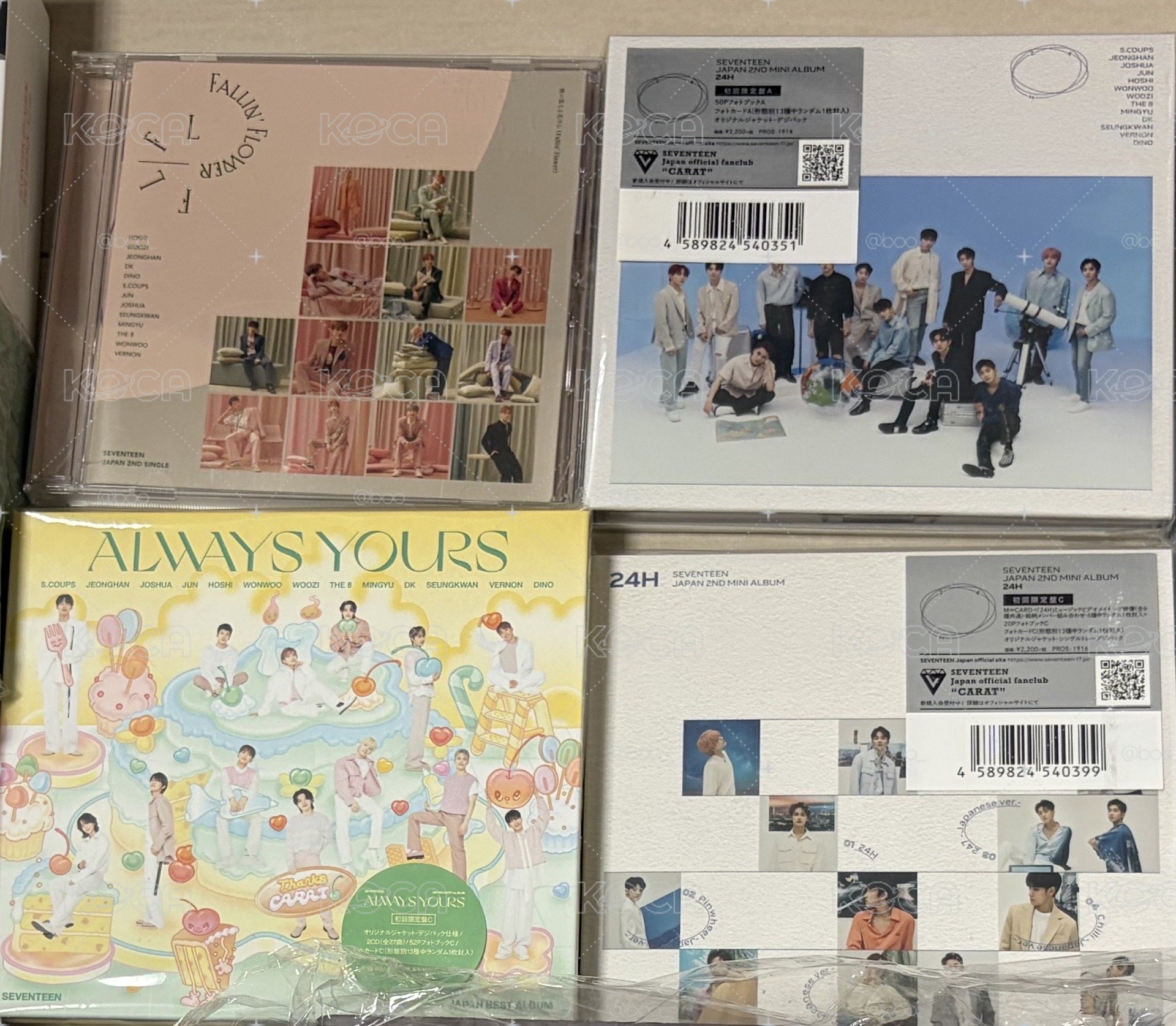 落花 24H always yours 日專 空專 seventeen