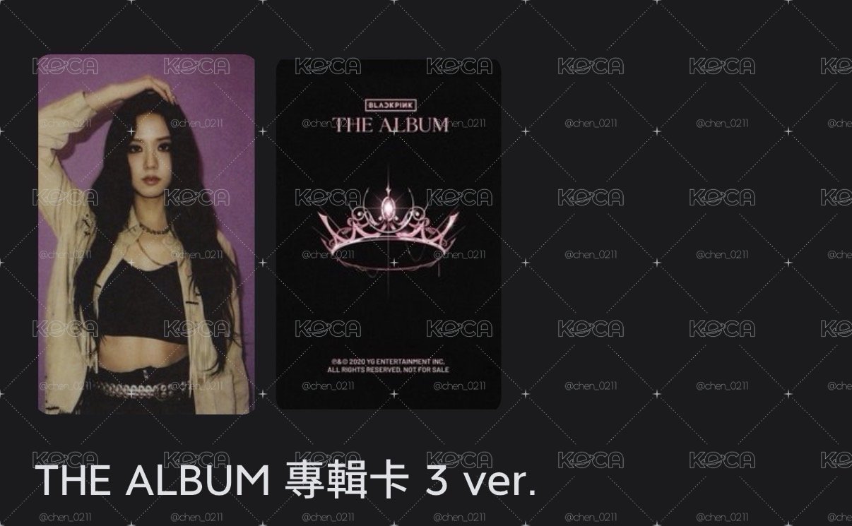 THE ALBUM 專輯卡 3 ver.